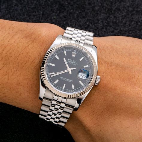 rolex datejust black dial red date|rolex datejust 36mm black.